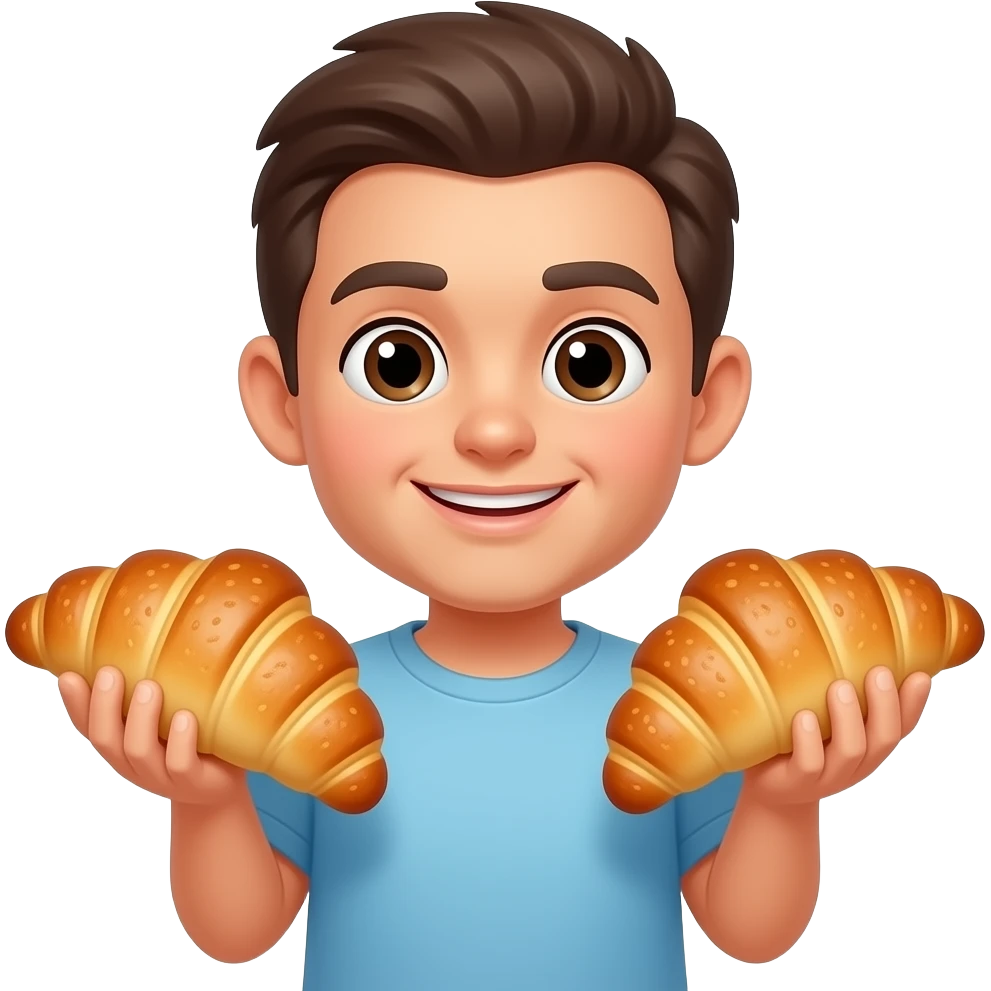 someone holding 2 pastries emoji