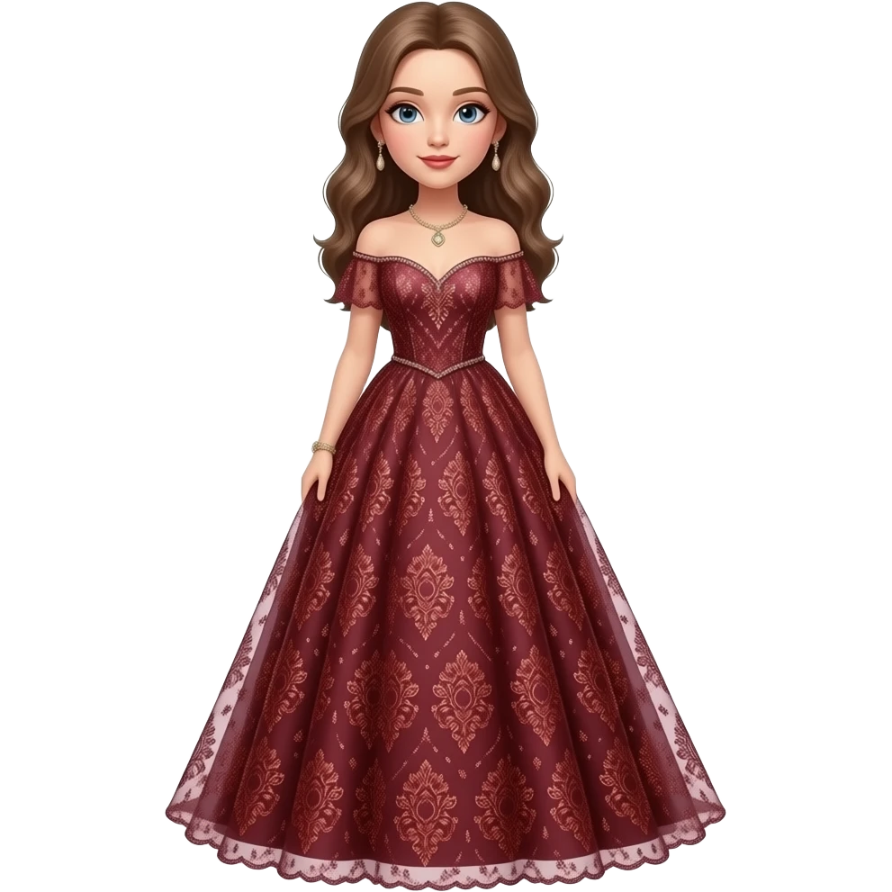 sexy long dress emoji