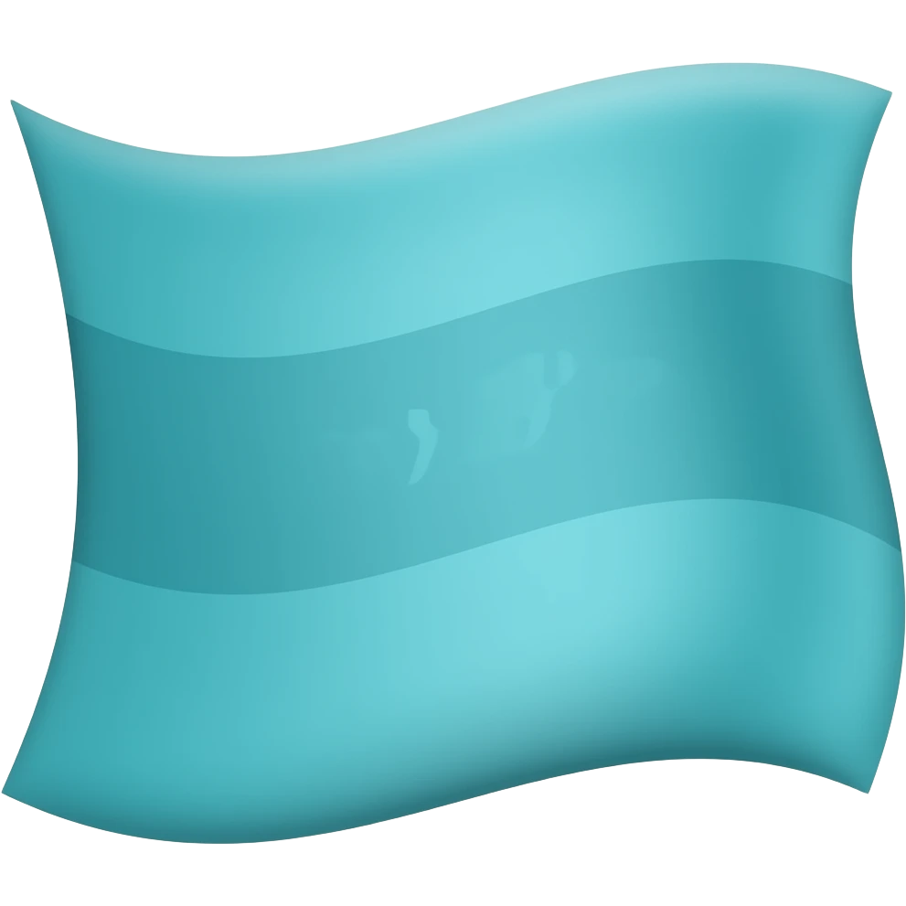 Teal flag blowing in wind emoji