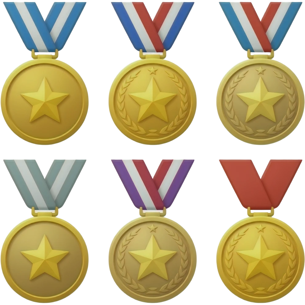 6 medal emoji