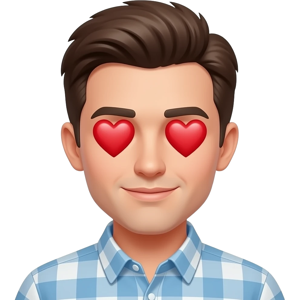 Corazon emanorado en los ojos emoji
