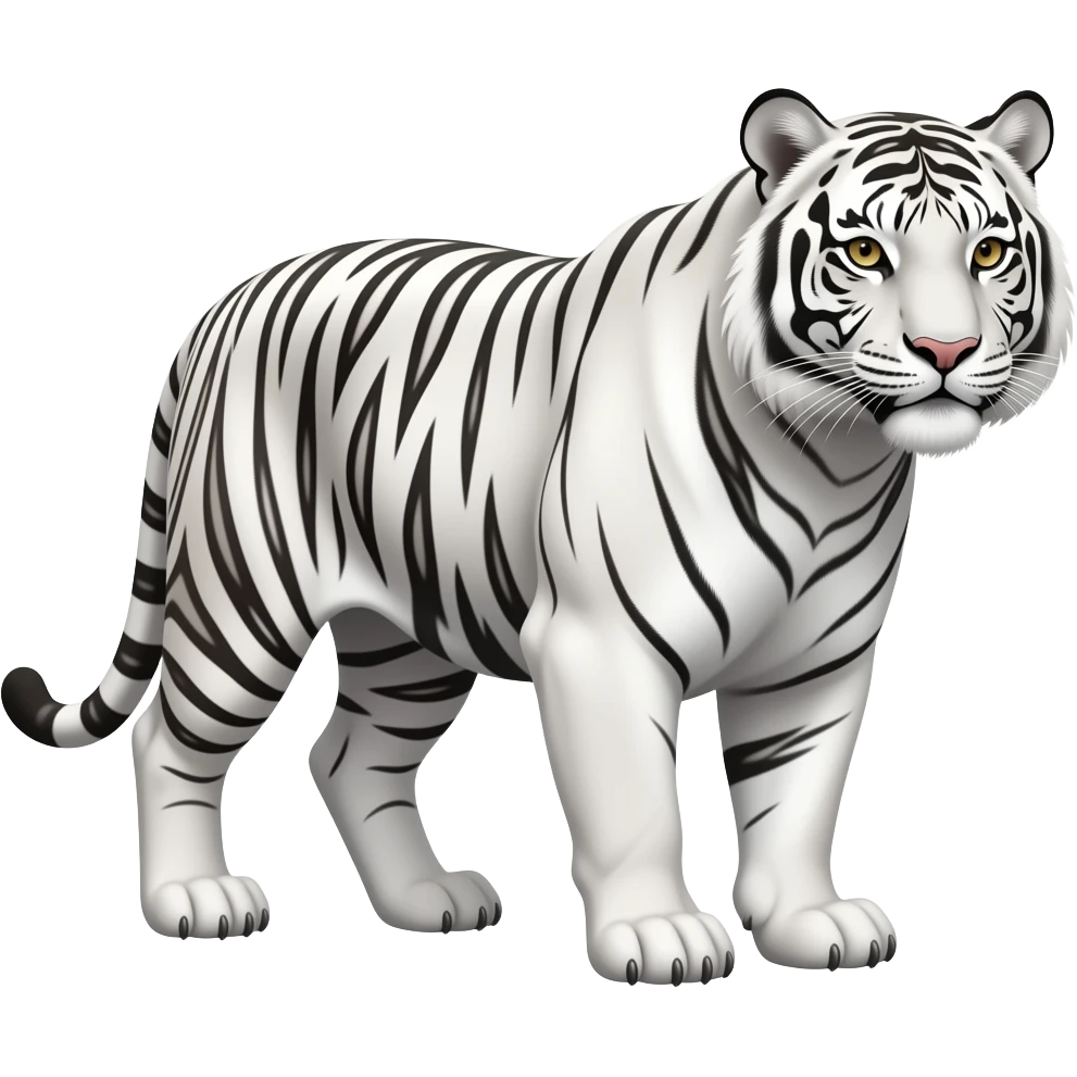 White tiger emoji