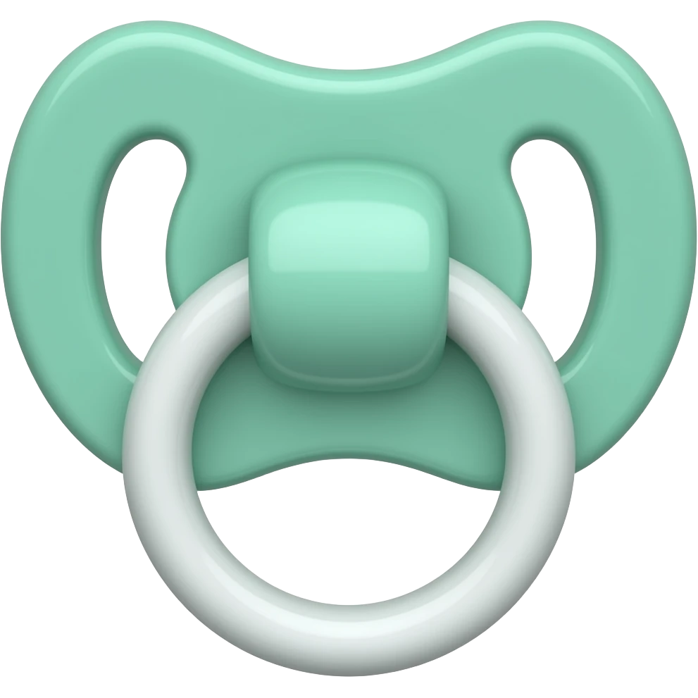 Mint pacifier emoji