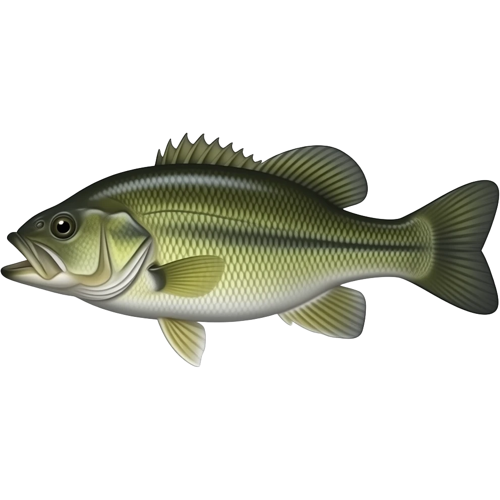 Realistic largemouth bass emoji | AI Emoji Generator