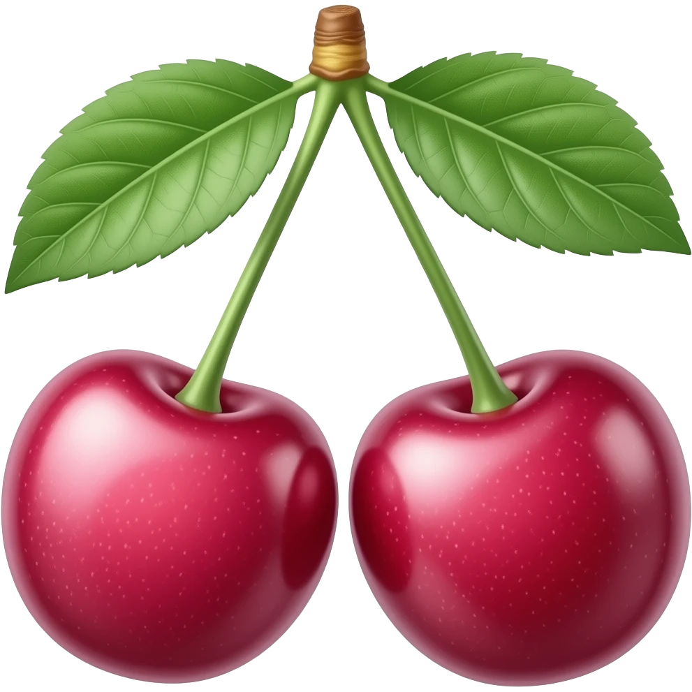 Pink cherries emoji