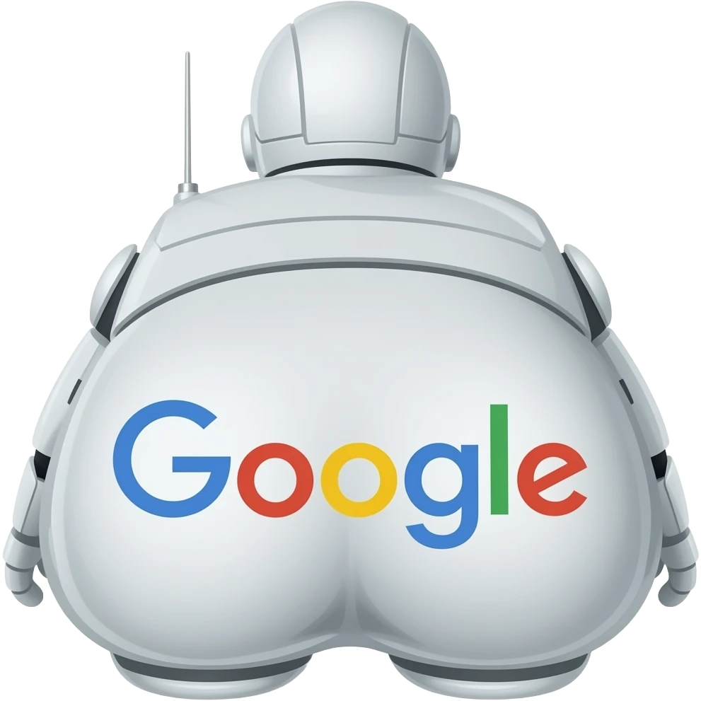 Google robot butt emoji