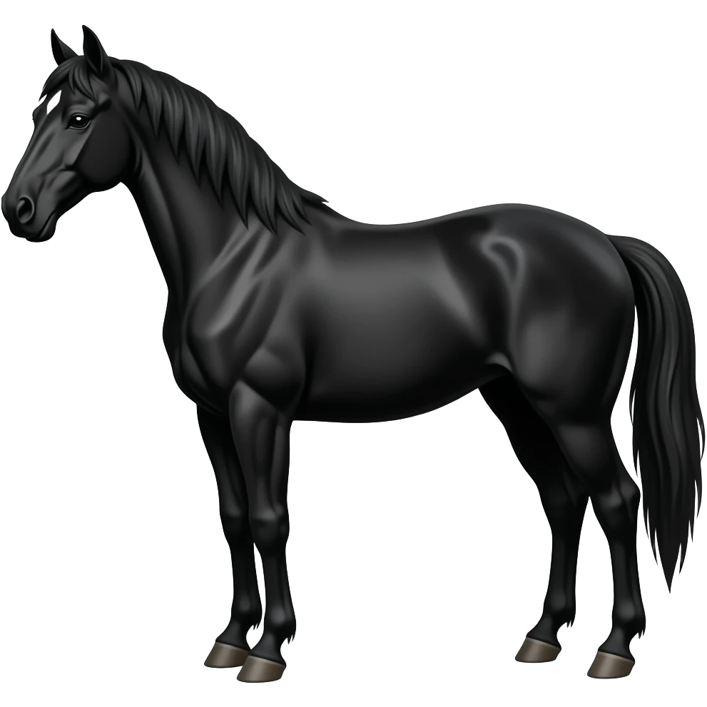 Black horse emoji