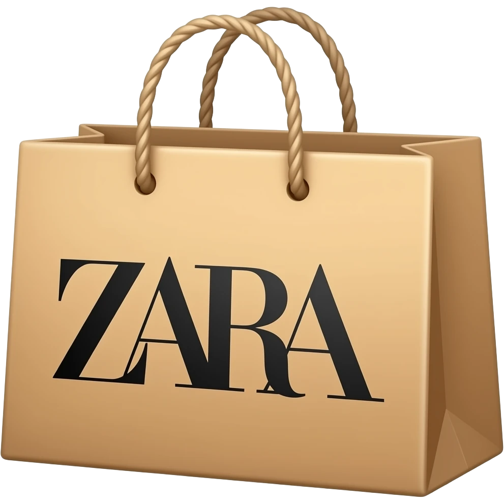 Zara shopping bag emoji
