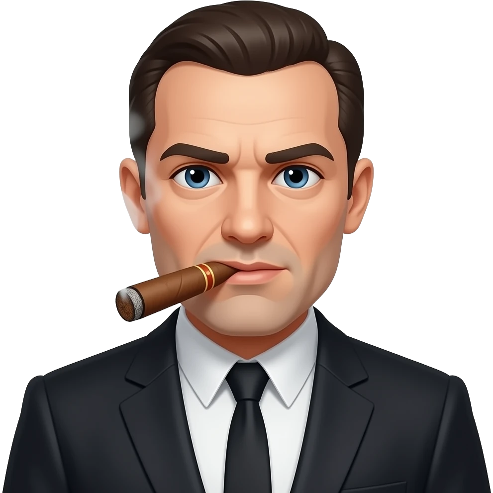 mafia man cigar emoji