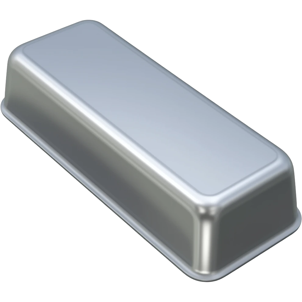 Tin Ingot rectangular bar emoji