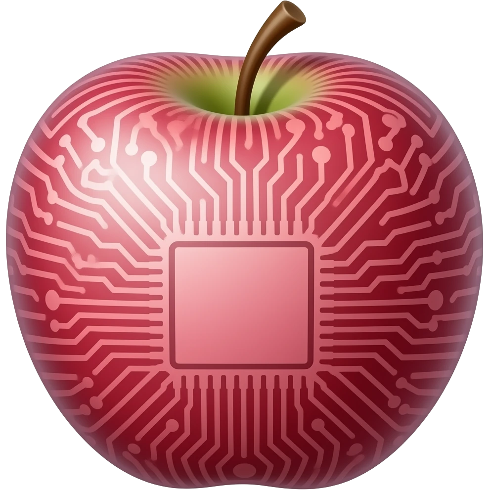 Techno Pink Apple emoji