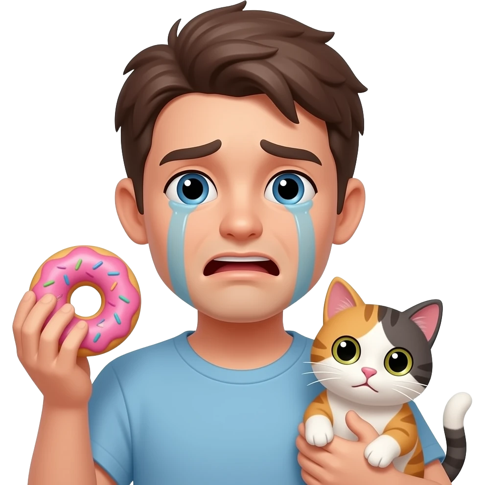😭🫳🐱 not a donut emoji
