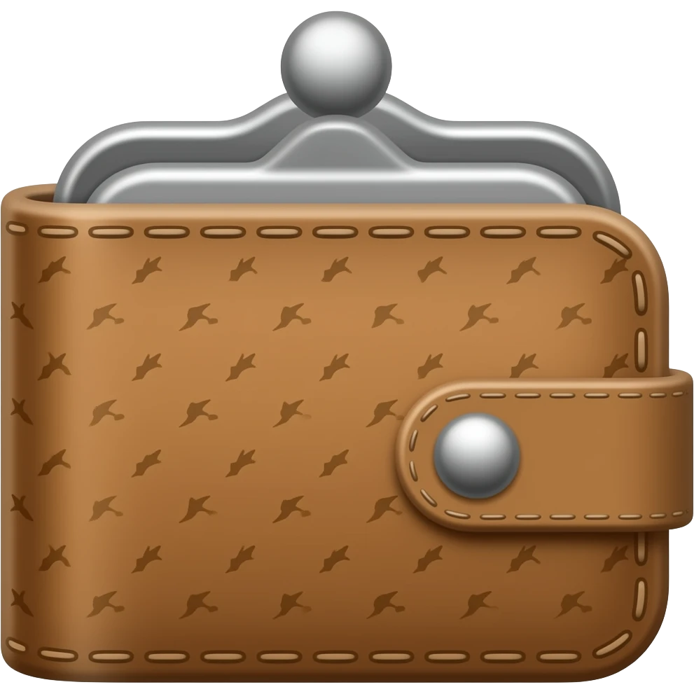 开着的空钱包，一贫如洗 emoji