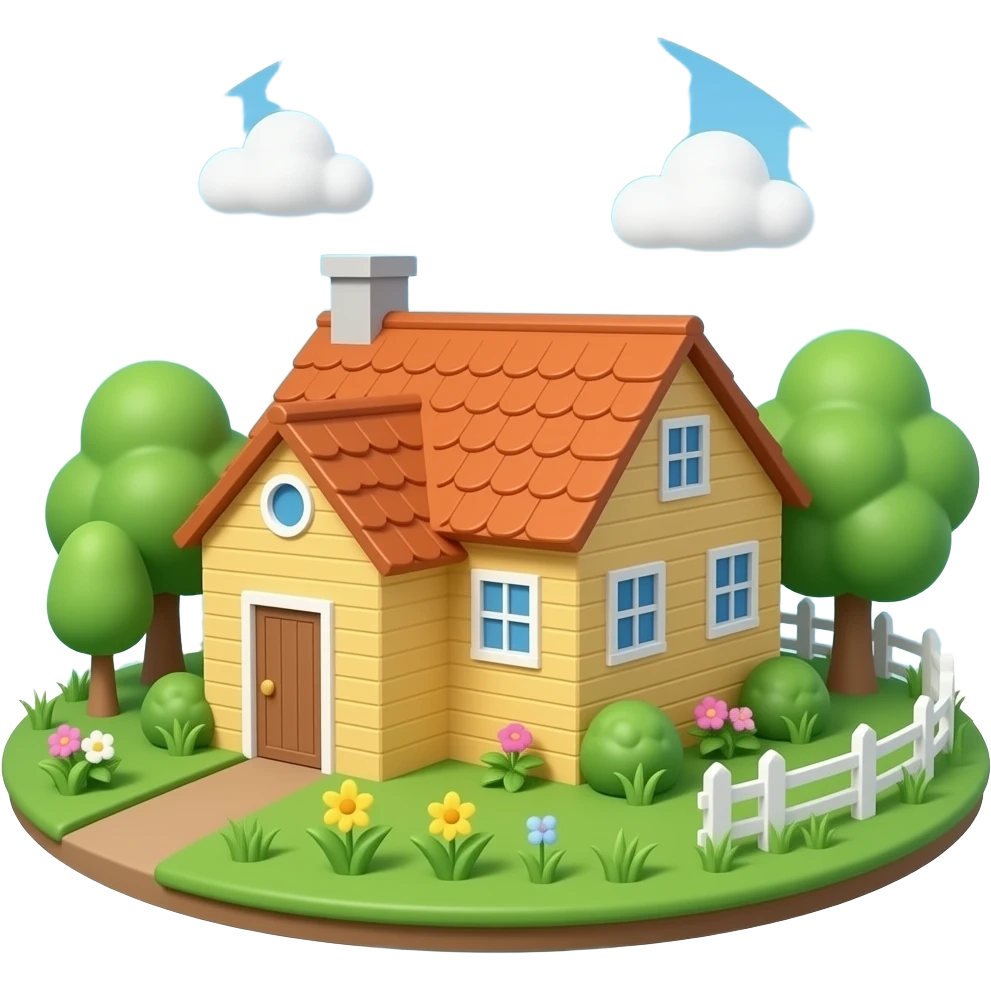Farm field emoji building  for game emoji