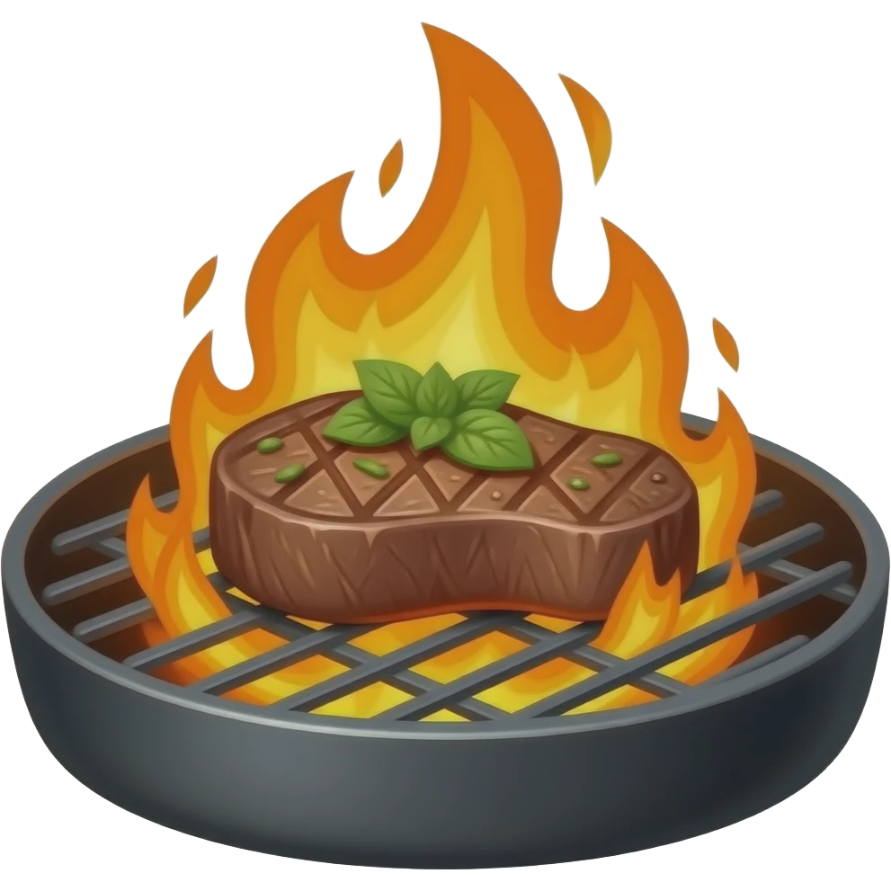 🥩🔥 emoji