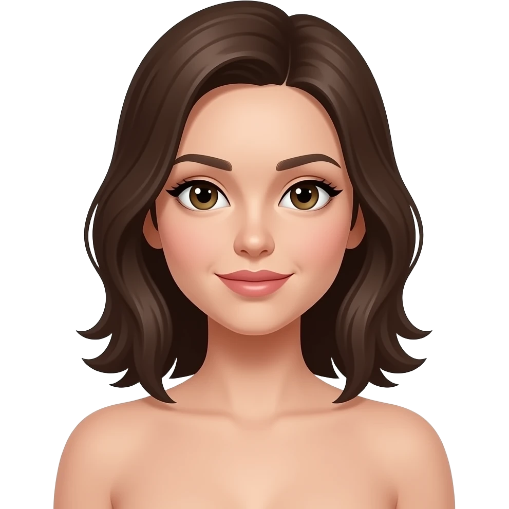 Sexy fully naked girl emoji