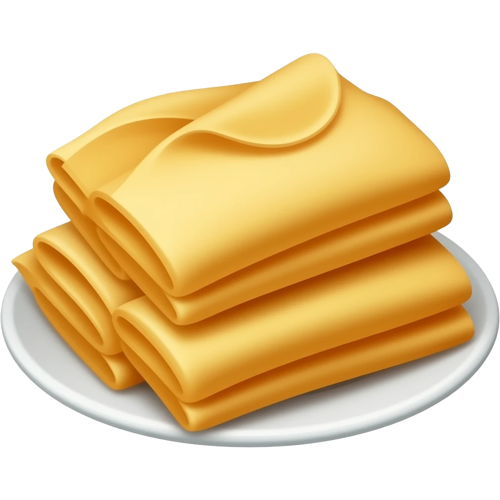 Crepes piled on a plate emoji