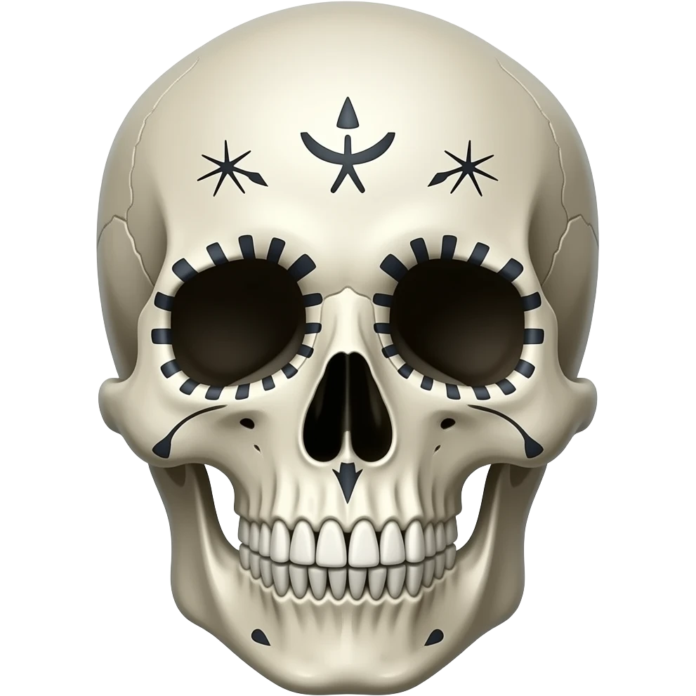voodoo skull emoji