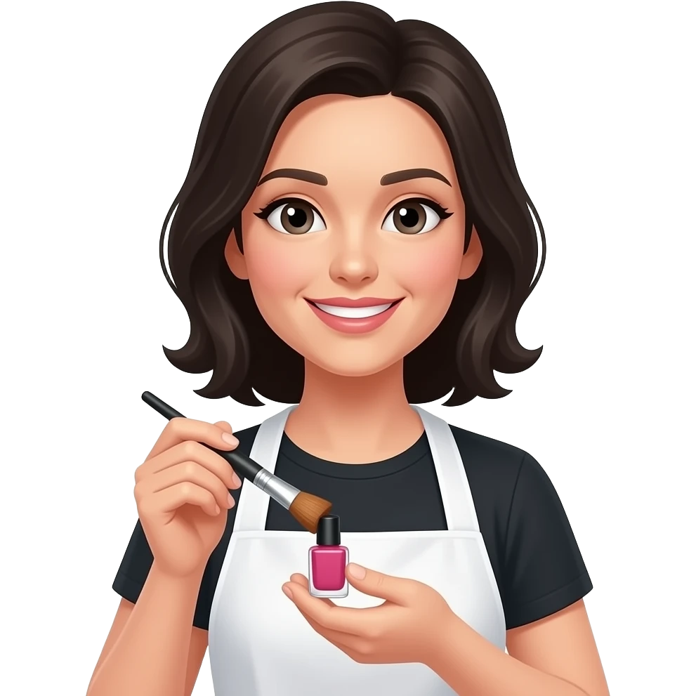 Мастер маникюра  брюнетка emoji