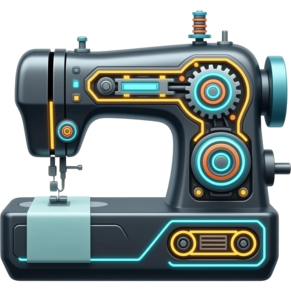 cybernetic sewing machine emoji