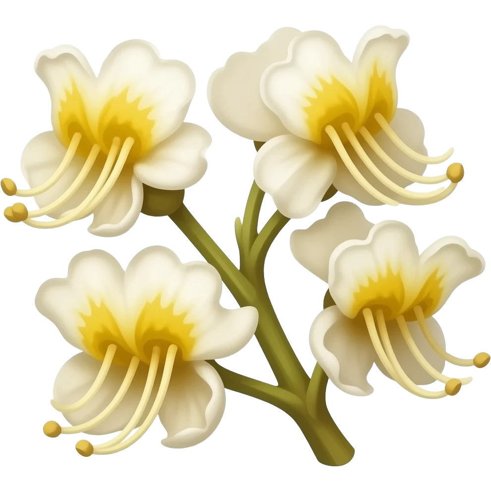 нарисуй цветы Aesculus emoji