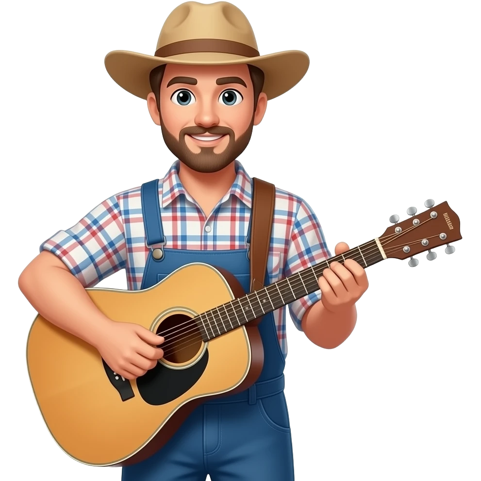 👨‍🌾🎸🧍‍♂️ emoji