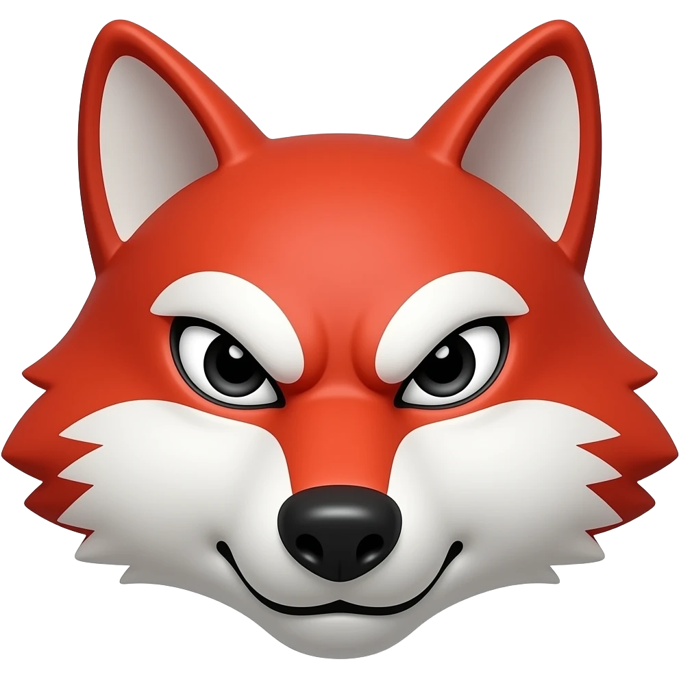 Red Wolf face angry emoji
