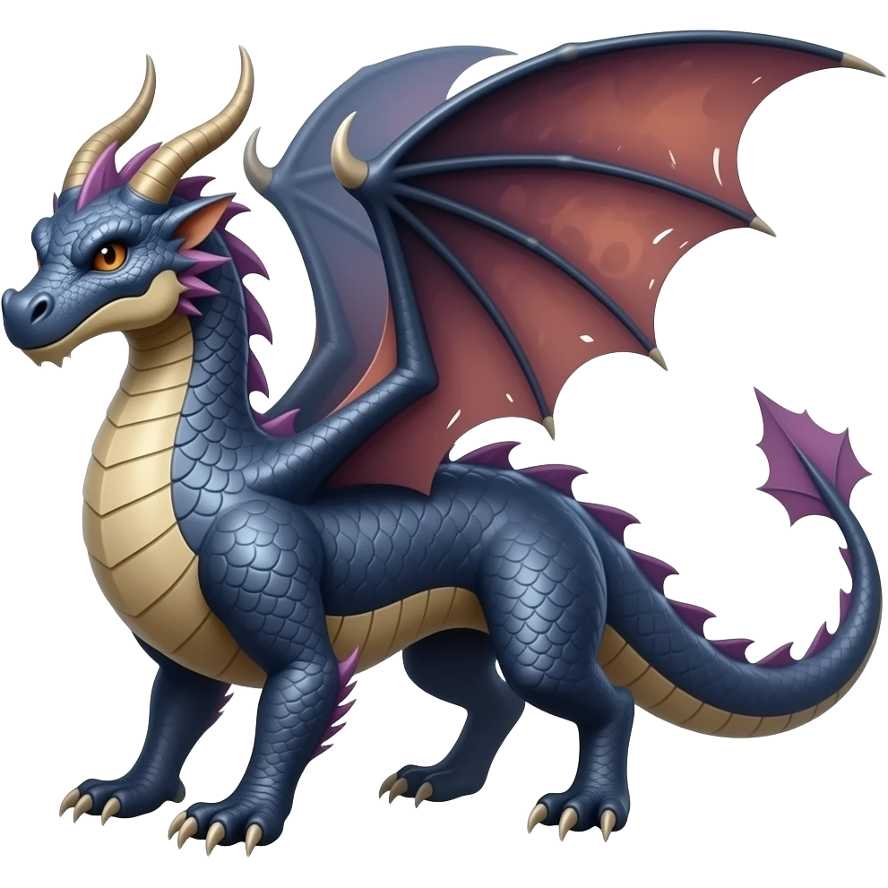 Create an emoji of a mystical dragon emoji