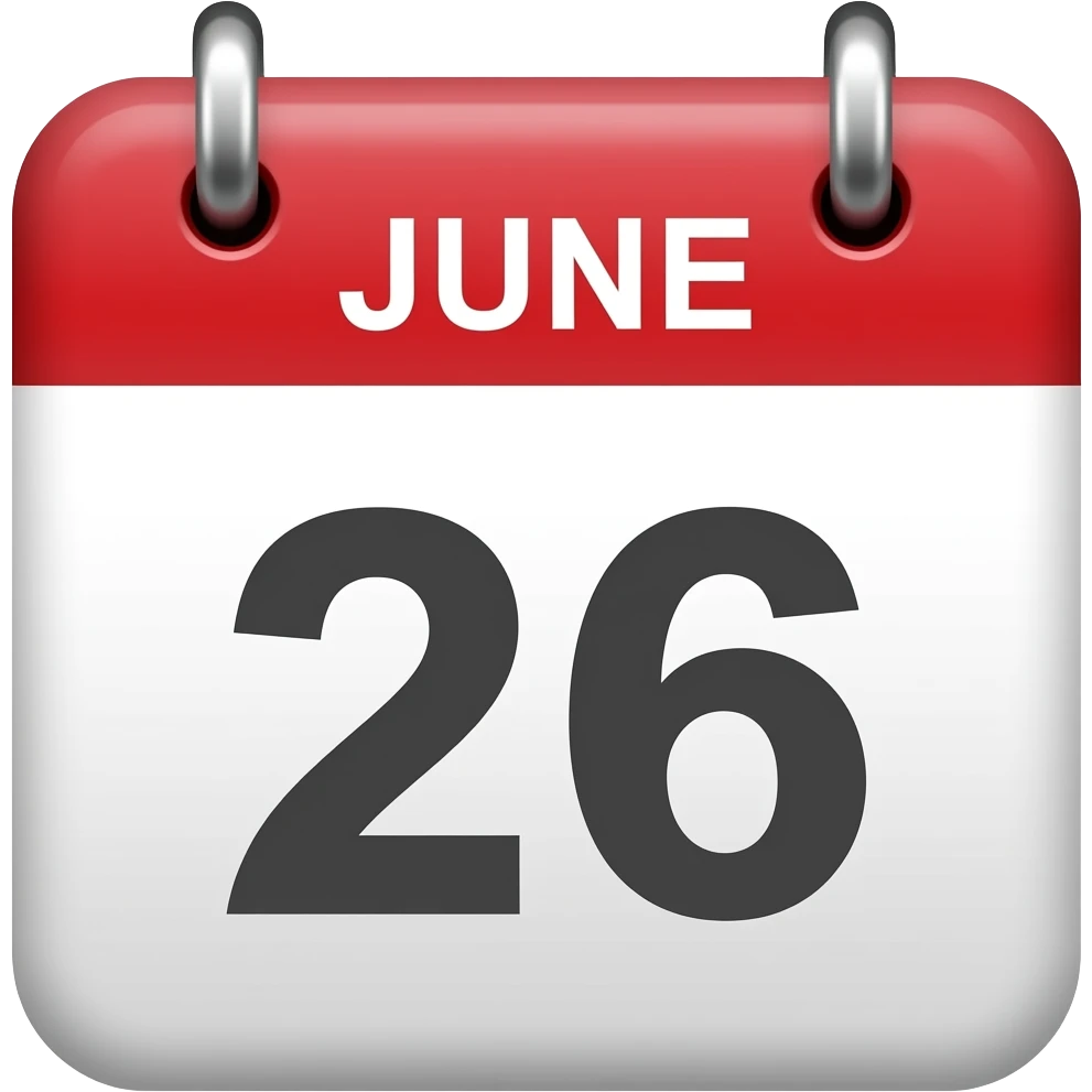 6월 26일 emoji