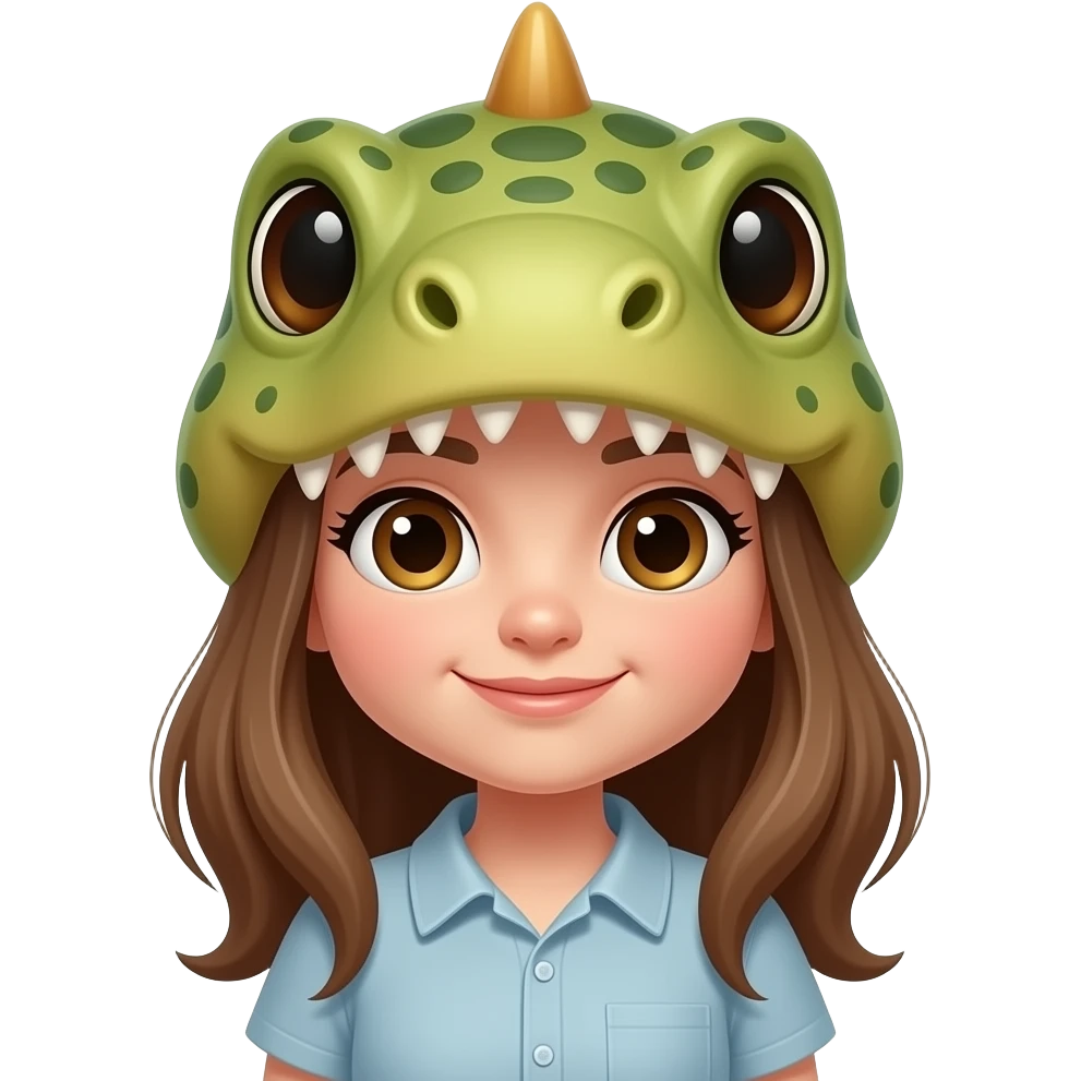 دایناسور دختر emoji