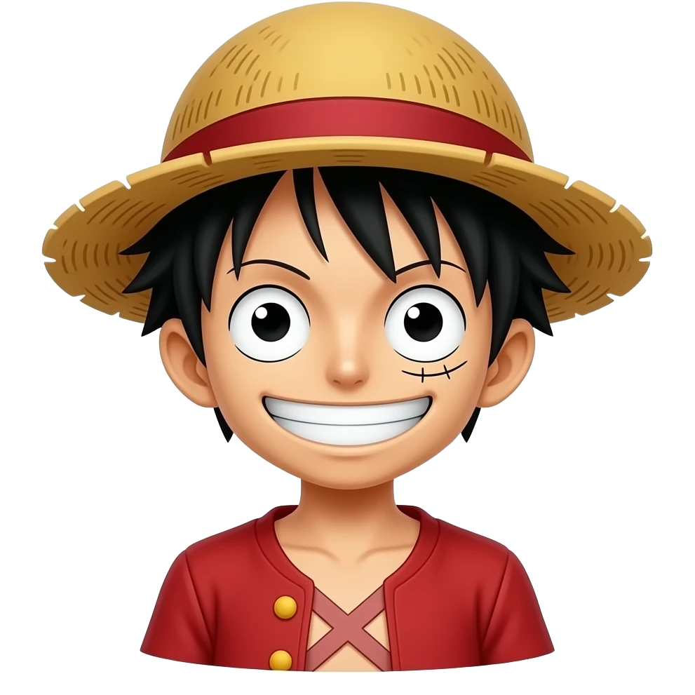 One piece luffy emoji