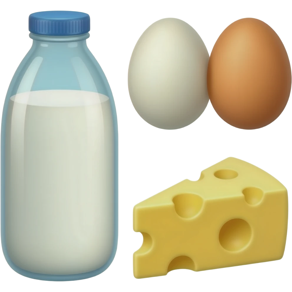 vector flat Dairy & Eggs emoji
