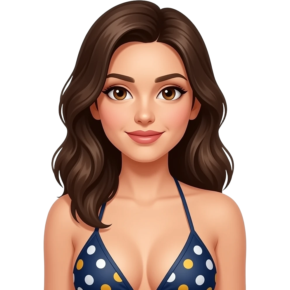 ايموجي مرأه بملابس مغرية بكيني emoji
