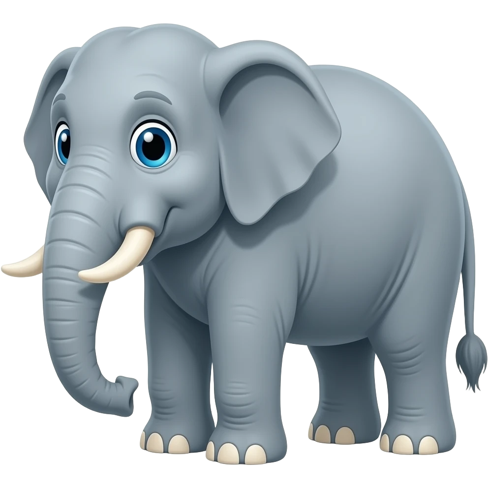 Chin-tam the elephant Thailand famous cartoon emoji | AI Emoji Generator