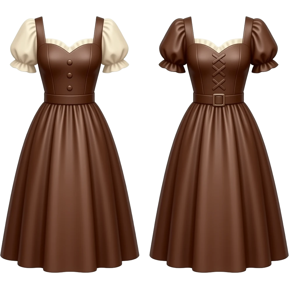 Vestidos de chocolate emoji