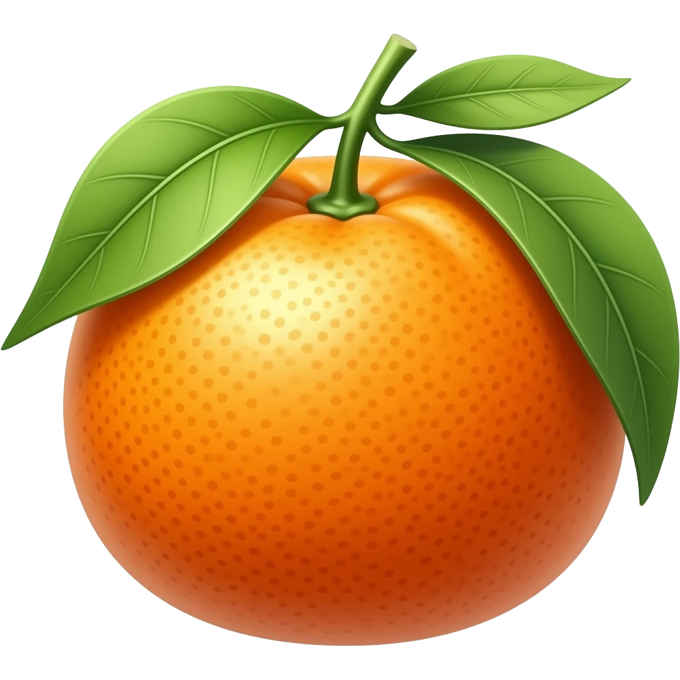 Дерево с мандариной emoji