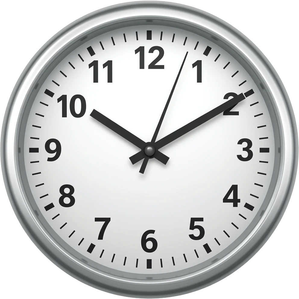 reloj sin numeros emoji