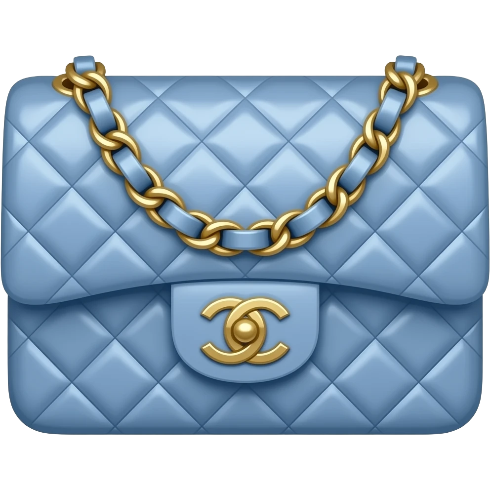 periwinkle chanel bag emoji