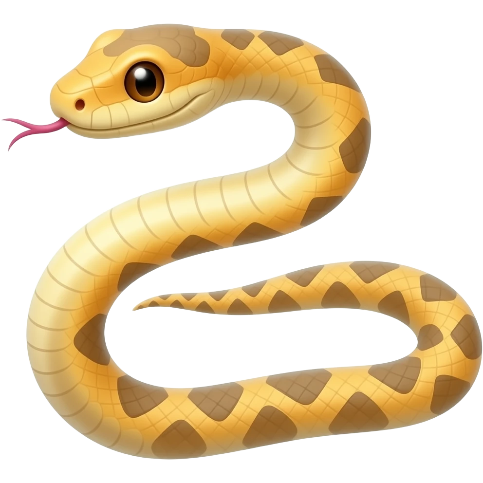 small stretched-out snake emoji