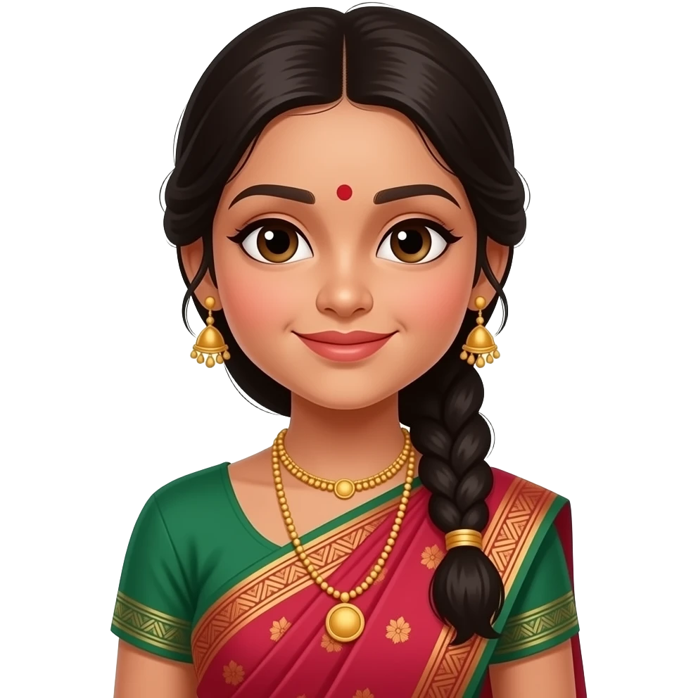 Traditional saree girl emoji