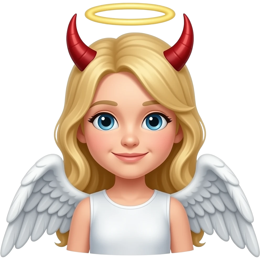 Ange avec des corne de demon emoji