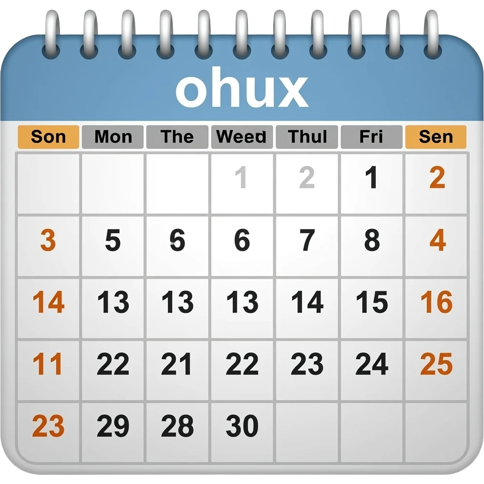 quiero un calendario que diga meses emoji