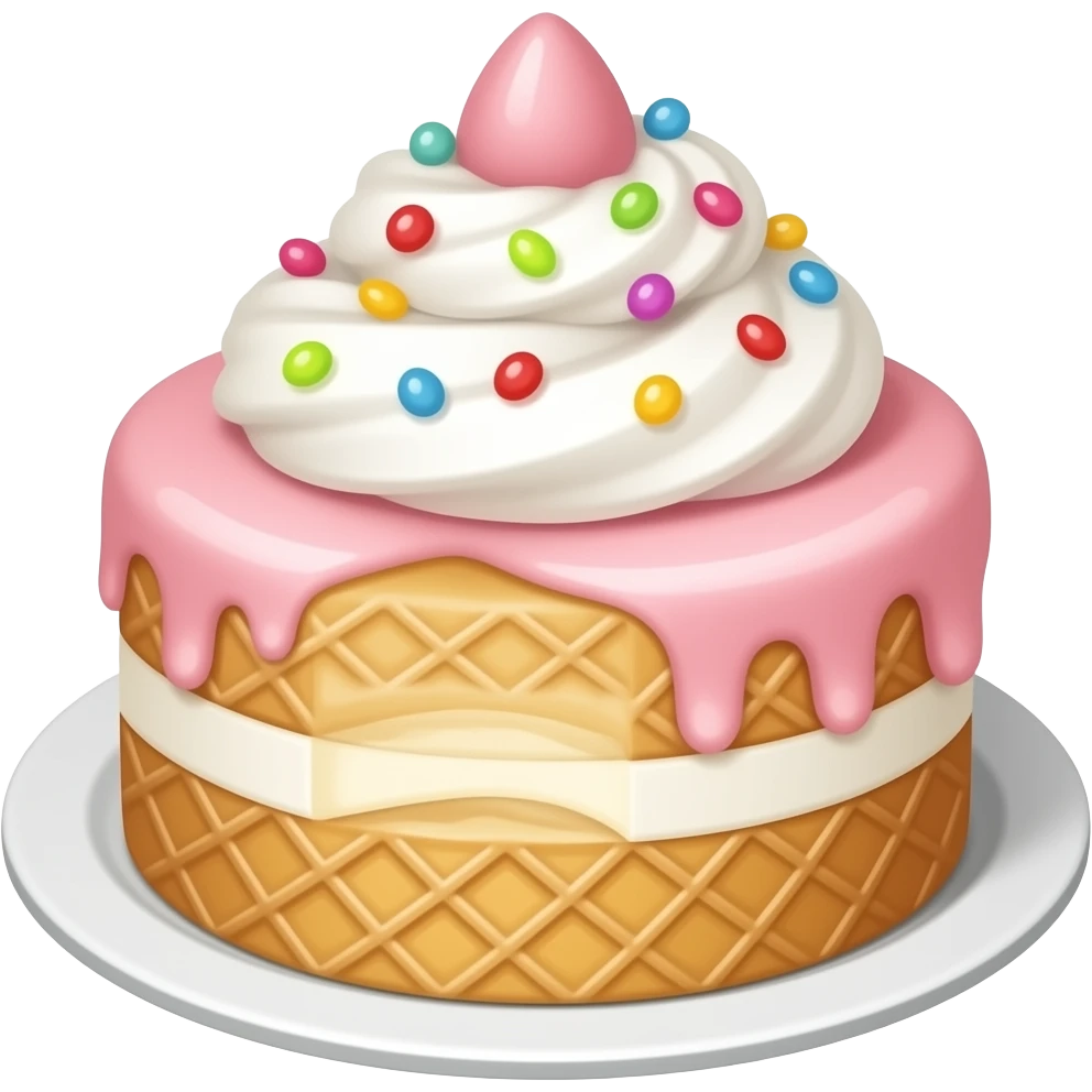 Ice cream cake emoji