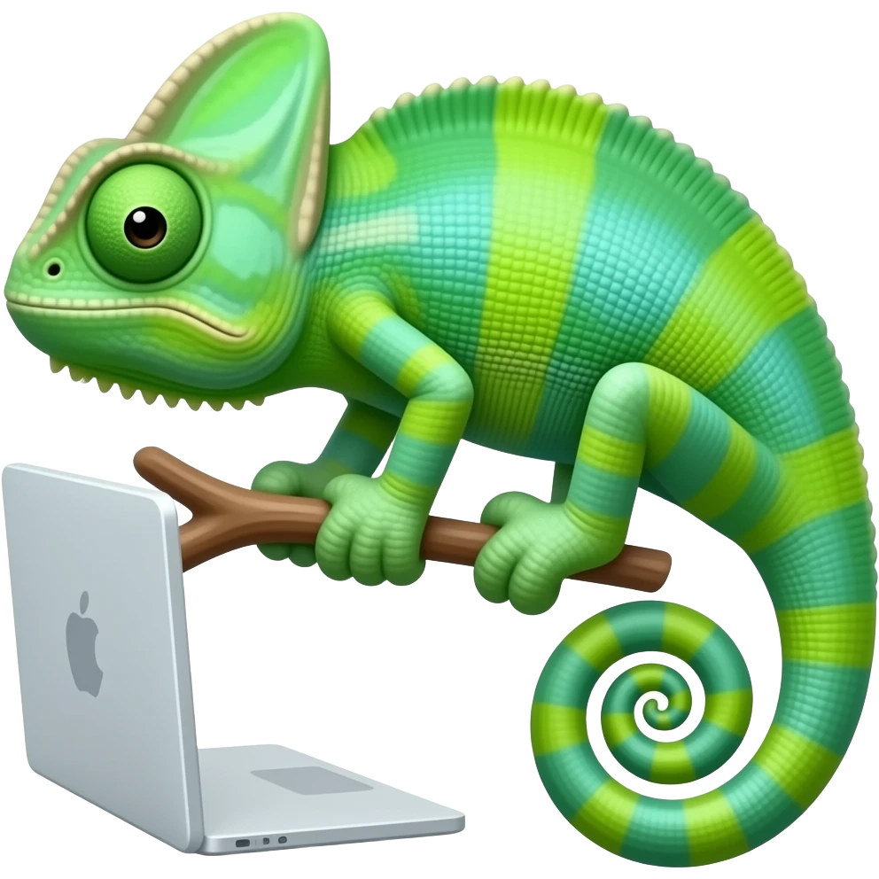 Camaleón browser web emoji