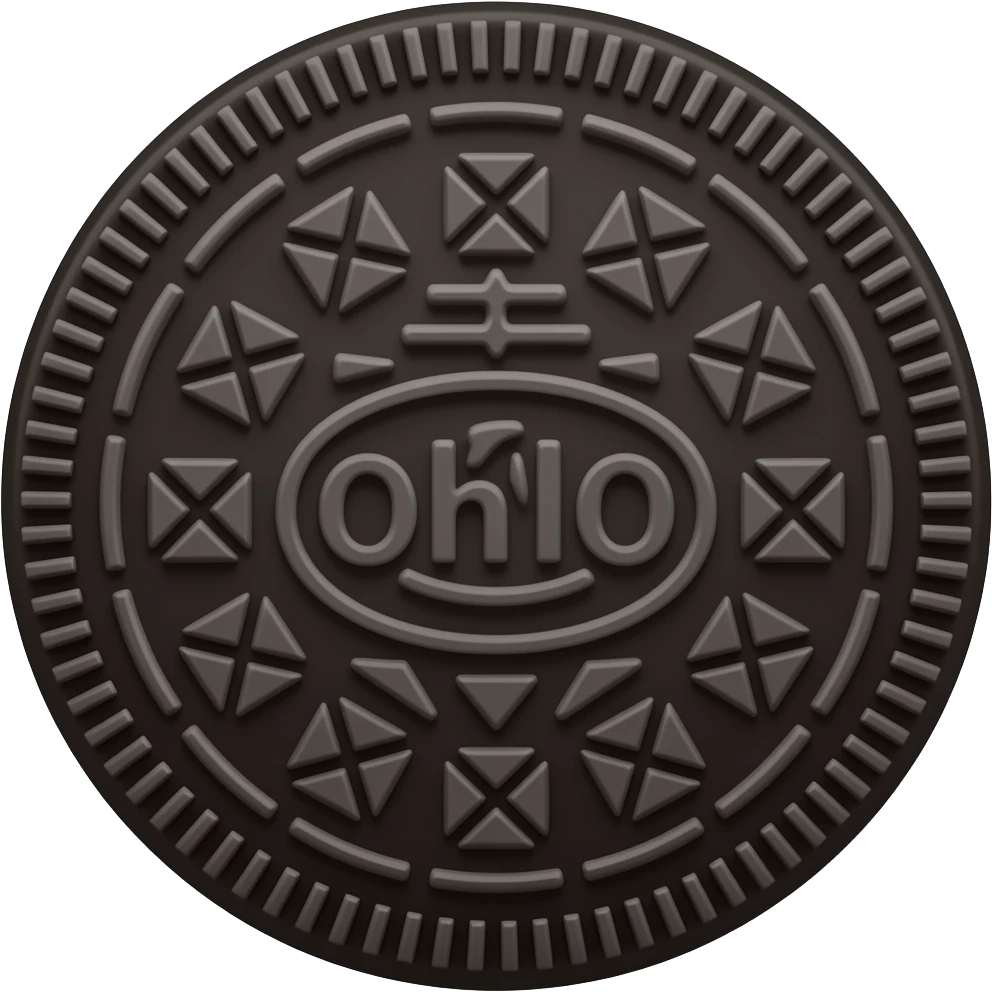 Black oreo Oreo emoji