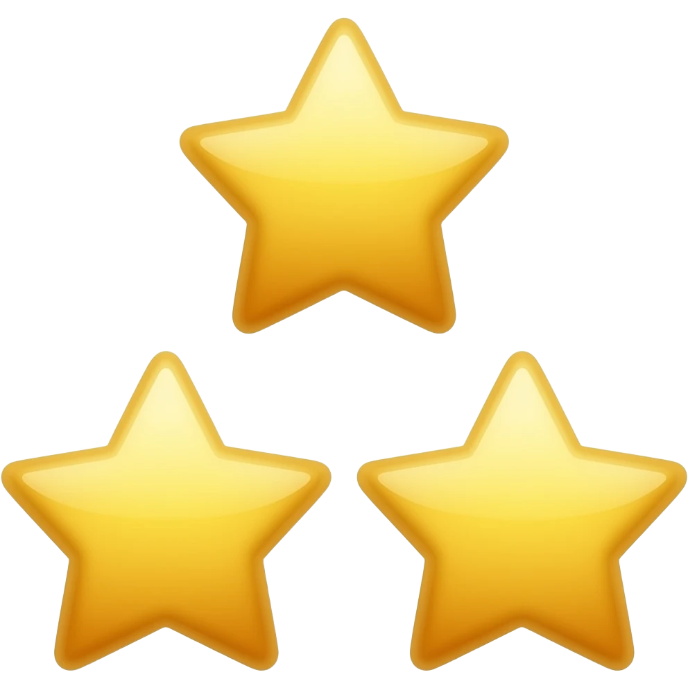 tres estrellitas emoji