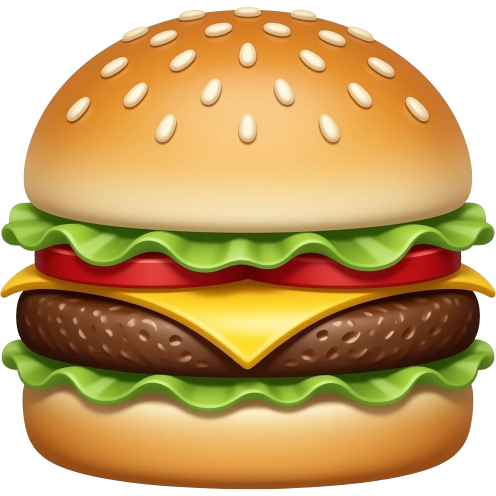 햄버거 모양의 새 emoji