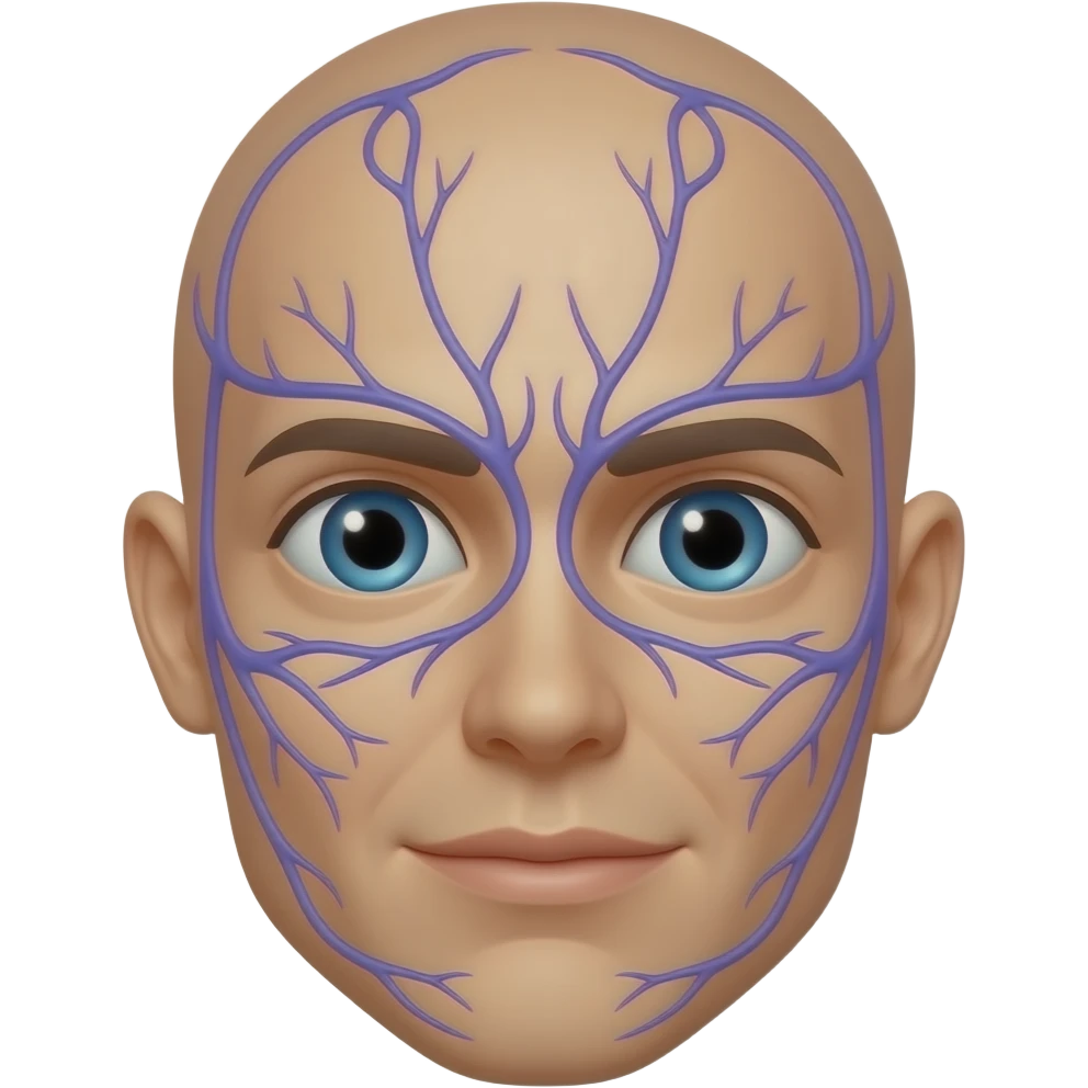 Нерв в лице человека emoji
