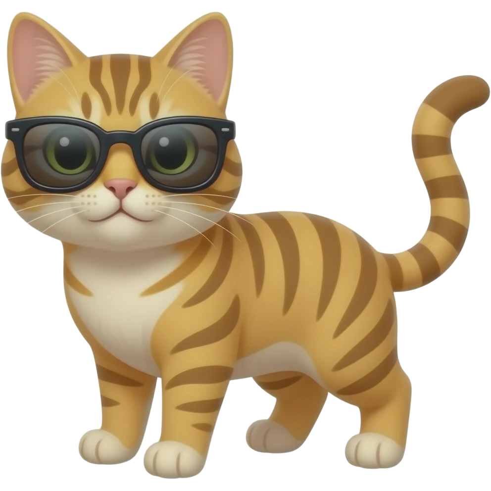 Cat wearing sunglasses emoji