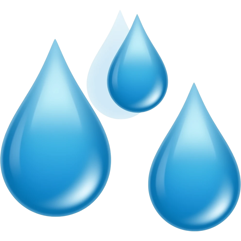 3 drops water emoji